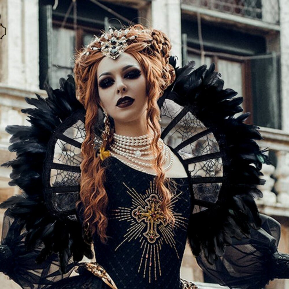 Feather Halloween Vampire Costume